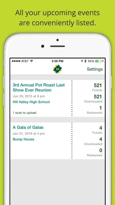 Screenshot #2 pour Bold Type Tickets Scanner