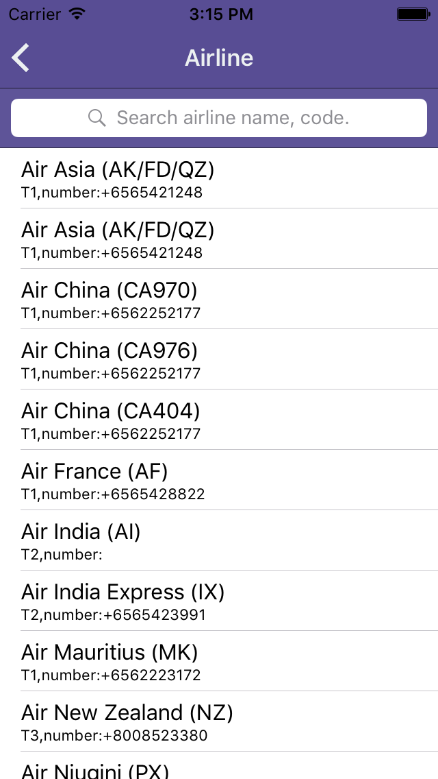 Changi Airport Flight Status