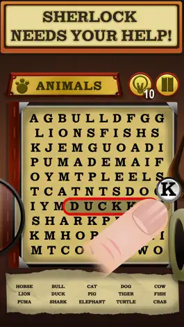Game screenshot Sherlock's Notebook - Word Search Puzzle Game mod apk