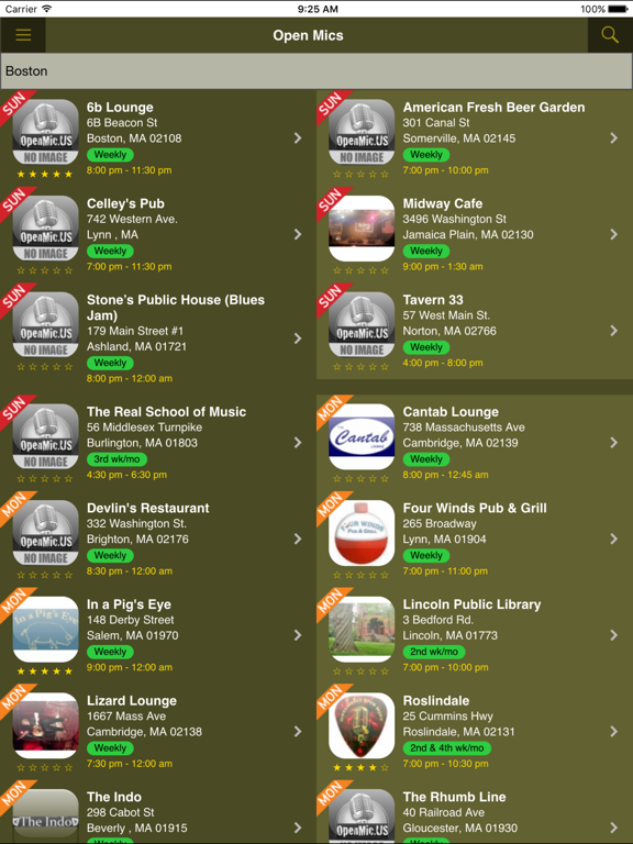 Screenshot #4 pour Open Mic Finder