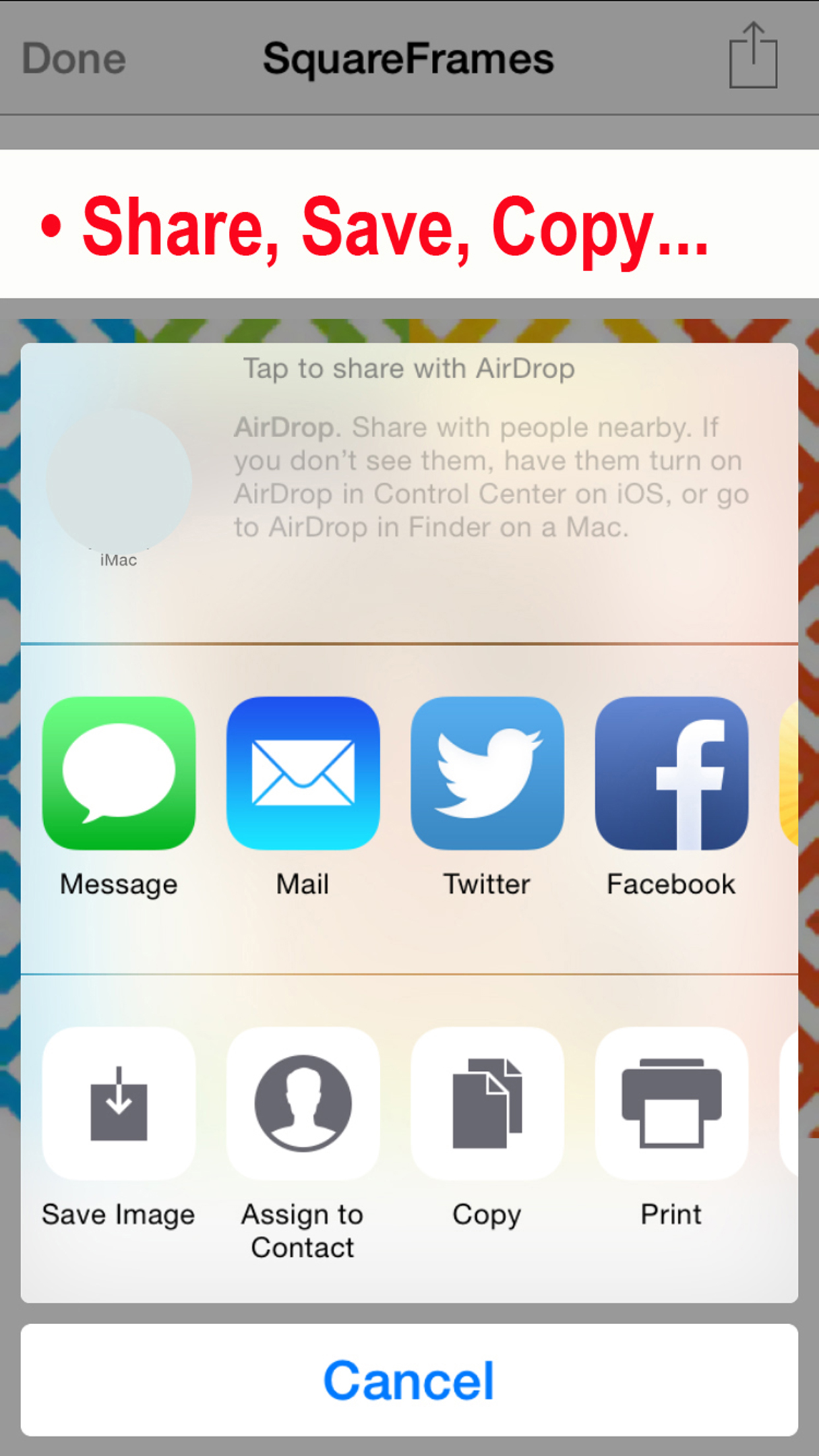 SquareFrames for instagram & all Available Apps