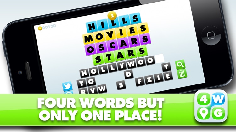 4 Word Place Game - Find the link and guess the place