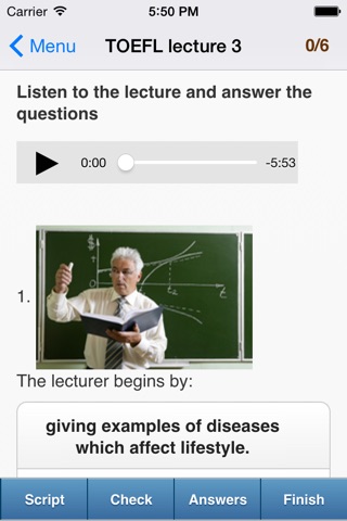 TOEFL® Listening screenshot 3