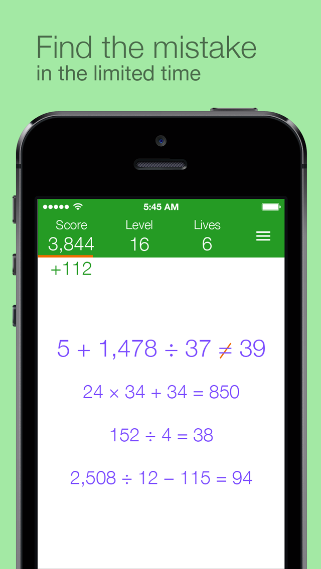 Find the Mistake: Math — practice mental arithmetic, develop attentiveness