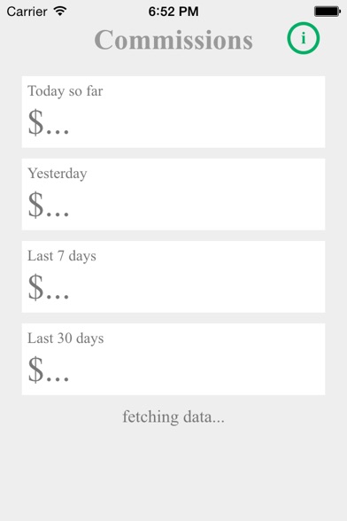 Screenshot of Commission Manager