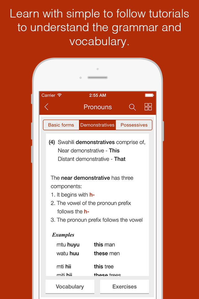 Swahili Primer - Learn To Speak And Write Swahili Language Grammar Vocabulary and Exercises