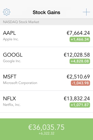 Stock Gains screenshot 2