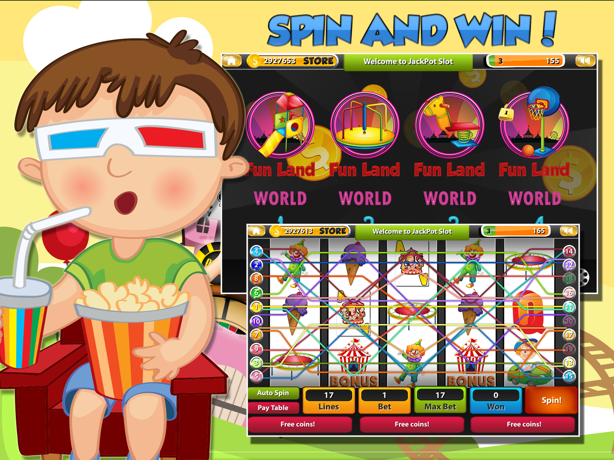 Amusement Park Themed 5-Reels Video Slots - Vegas Strip VIP Casino Wins with Cash Coaster Jackpot screenshot 6