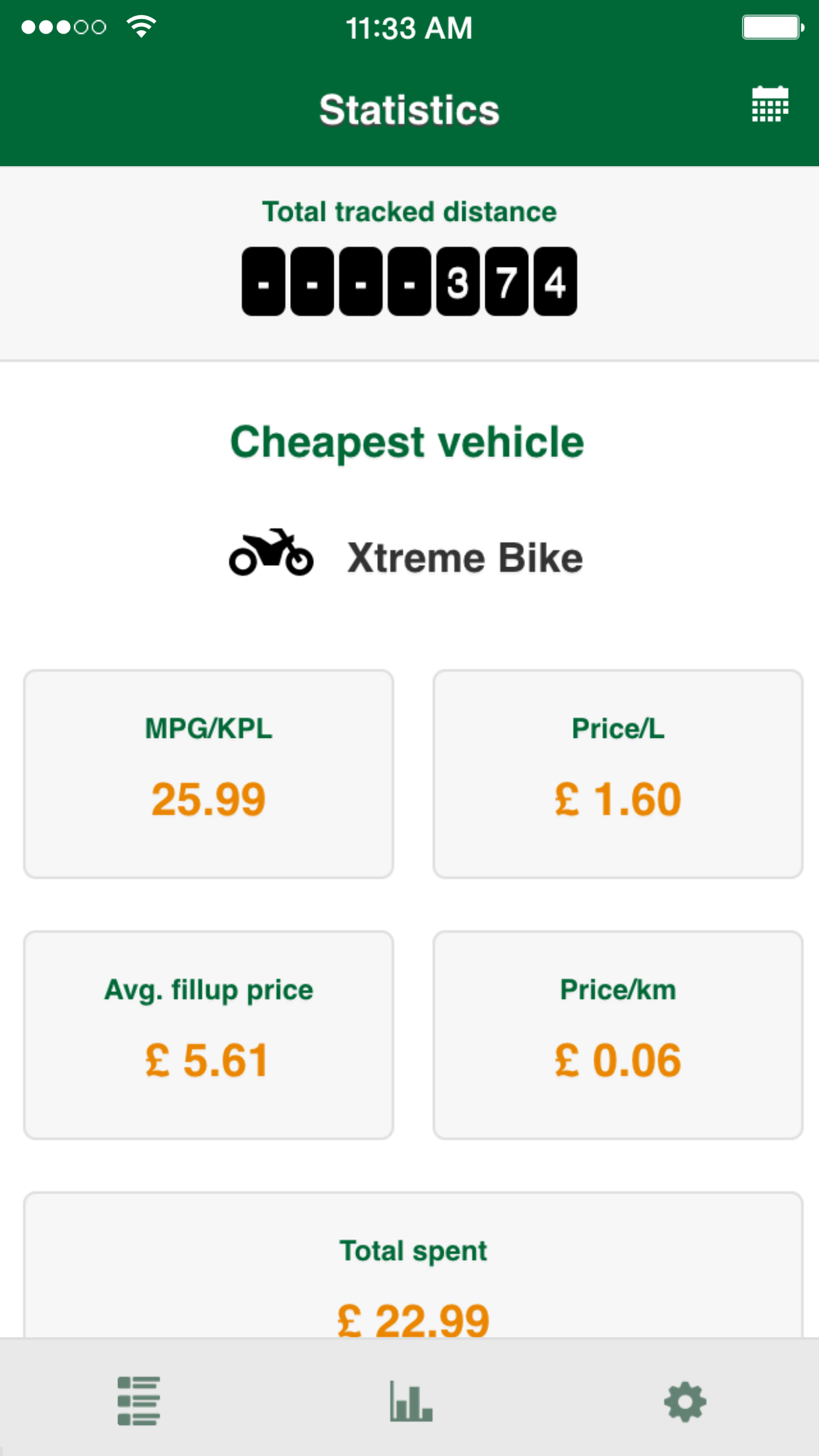 VehicleLife - Vehicle details and Fuel consumption screenshot 5