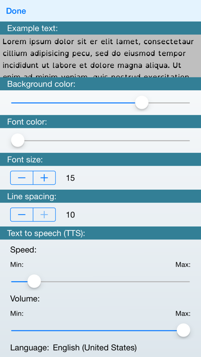 aDyslexia iPhone screenshot 5 - Book app
