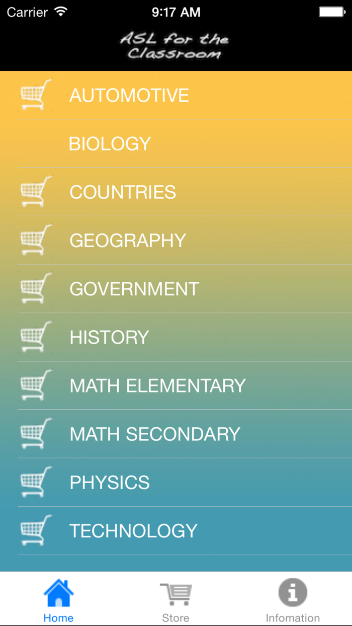 Sign Language for the Classroom ASL library