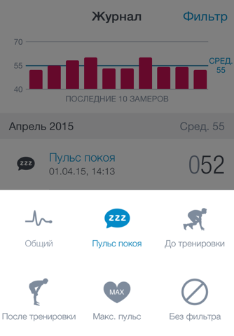 Скриншот из Runtastic Heart Rate PRO