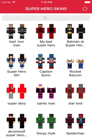 Super Hero Skins for Minecraft PE (Best Skins HD for Pocket Edition) screenshot 3