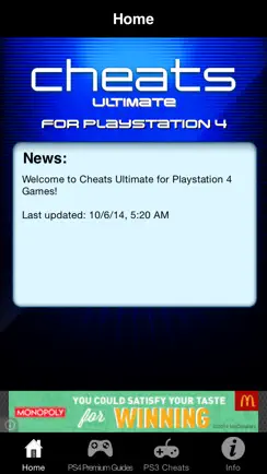 Cheats Ultimate for Playstation 4 Games - Including Complete Walkthroughs iPhone image 1