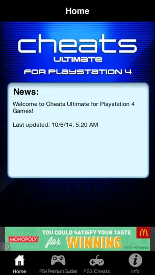 Screenshot von Cheats Ultimate For Playstation 4 Games - Including Complete Walkthroughs auf dem iPhone 1