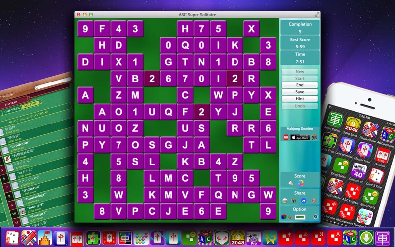 Screenshot #1 pour ABC Super Solitaire Free - Un jeu de cerveau
