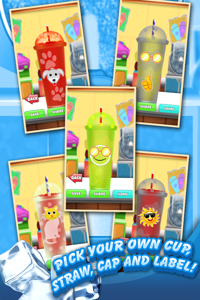 A Frozen Ice Cream Candy Smoothie Dessert Food Drink Maker Game