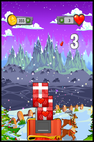 Amazing Christmas Block Tower Madness - use your fingers to push the circle & squares a-cross! screenshot 4