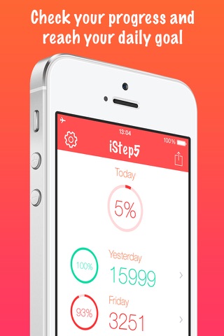 iStep5 - Pedometer - Daily Activity - Steps, Distance, Calories counter screenshot 4
