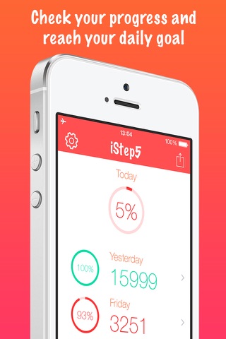 iStep5 - Pedometer - Daily Activity - Steps, Distance, Calories counter screenshot 4