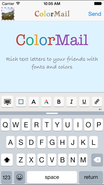 Color Mail: clean email editor
