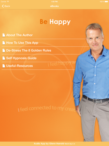 Screenshot #4 for Be Happy - Hypnosis Audio by Glenn Harrold
