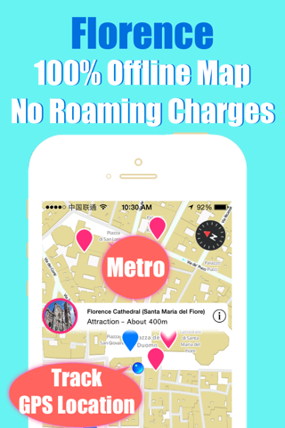 Florence travel guide and offline city map, Beetletrip Augmented Reality Florence Metro Train and Walks screenshot 4