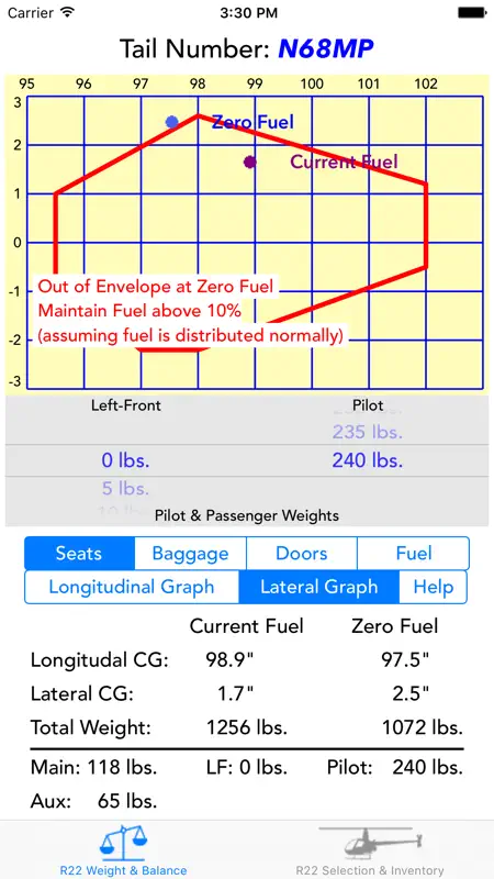 R22 Weight & Balance screenshot 3 of 5