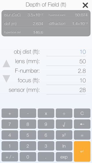 Hyperfocal - depth of field calculator with blur simulation and circle of confusion estimationのおすすめ画像2