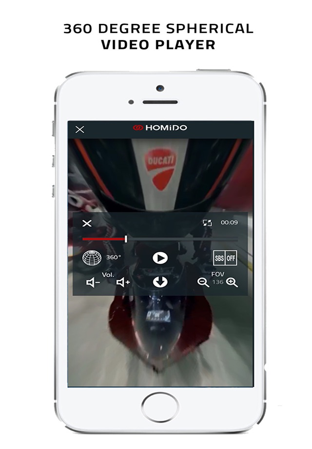 Homido 360 VR player screenshot 2