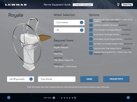 Lewmar Fitment Calculator screenshot 4
