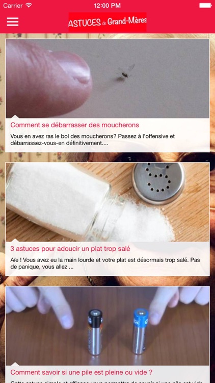 Astuces de Grand-Mère