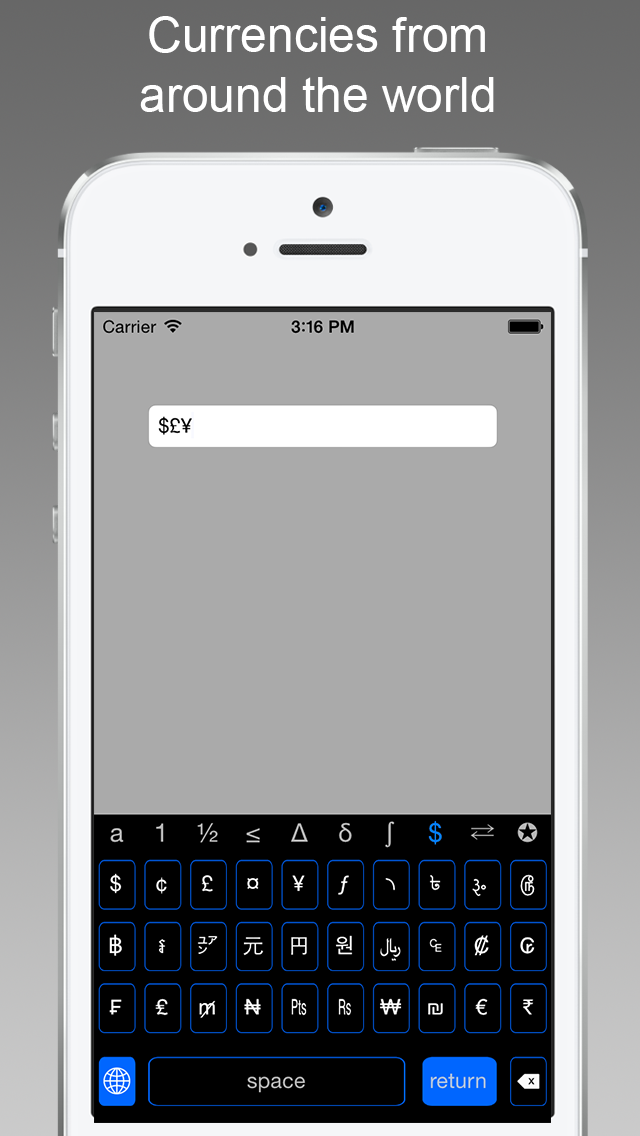 Symbol Keys - An iOS 8 Keyboard Extension