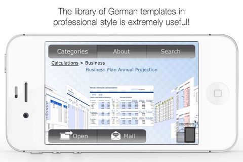 German Templates for Numbers 2015 screenshot 3