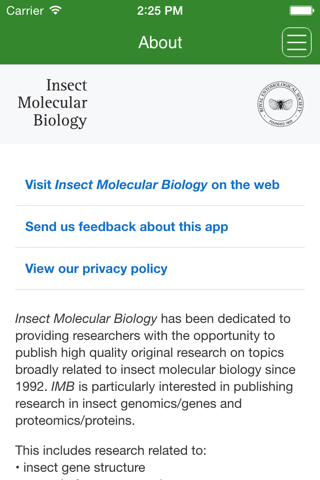 Insect Molecular Biology screenshot 4