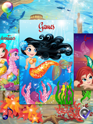 Mermaid Princess Coloring Pages for Girls and Games for Ltttle Kids iPad screenshot 2 - Games app