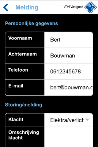 VDHvastgoed screenshot 2