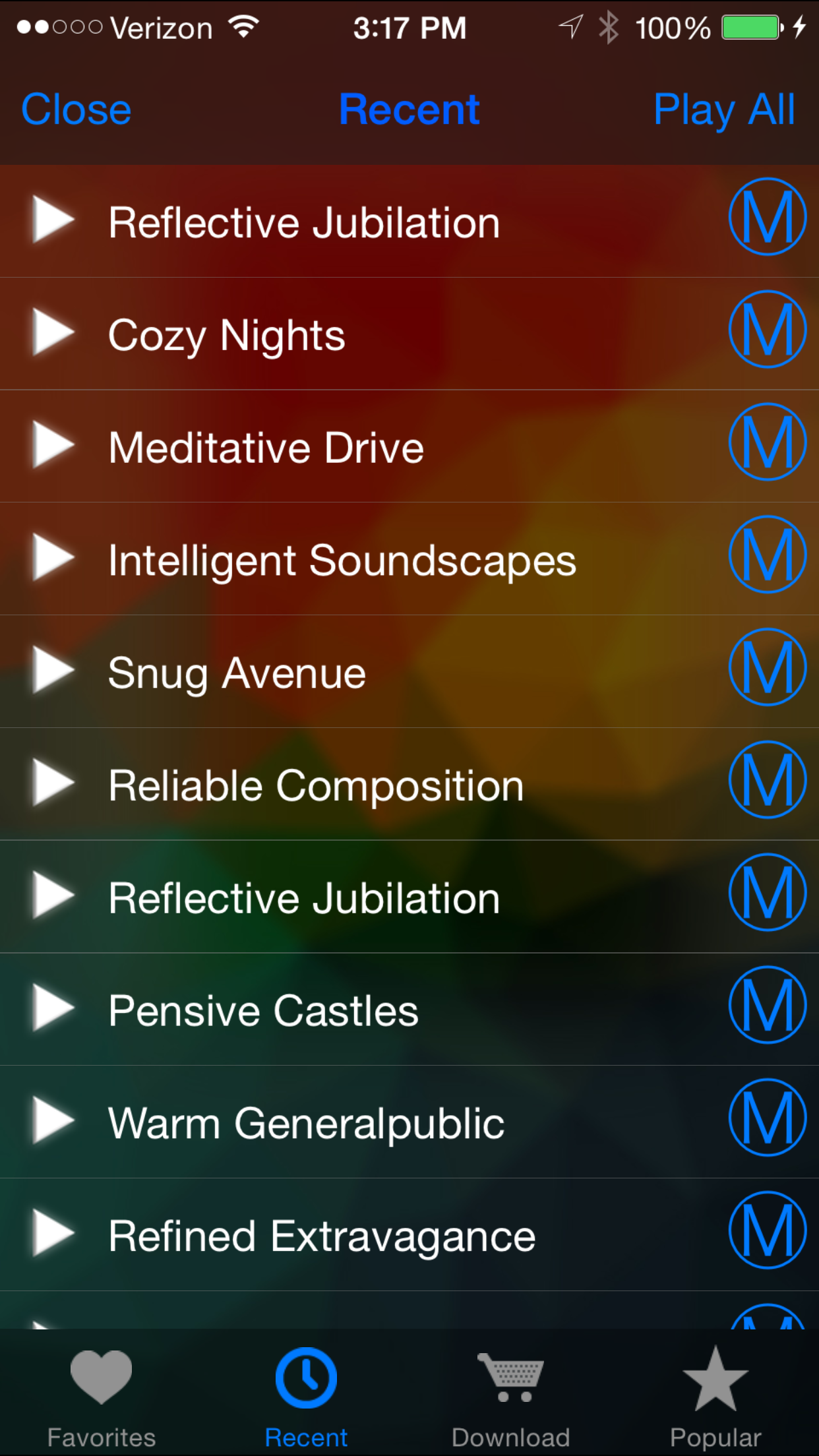 Free Background Music - Musicshake RED screenshot 3