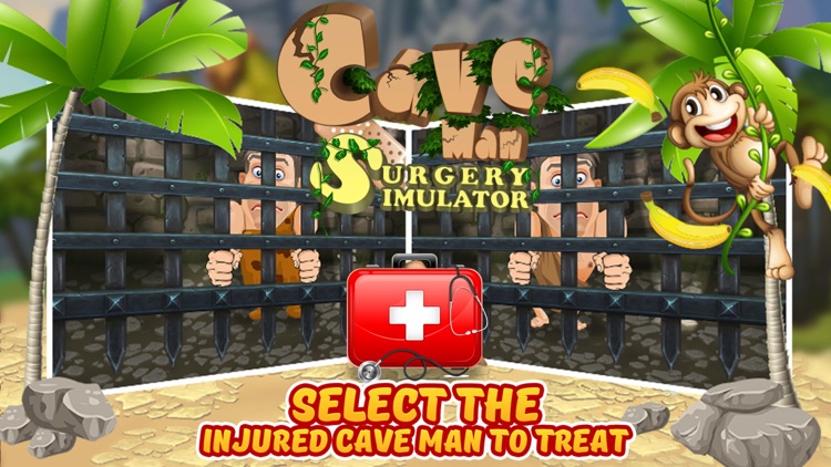 Caveman Surgery Simulator – Treat injured patient in this virtual doctor game for kids screenshot-3