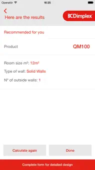 Dimplex Quantum heater sizing guide iphone bilder 2