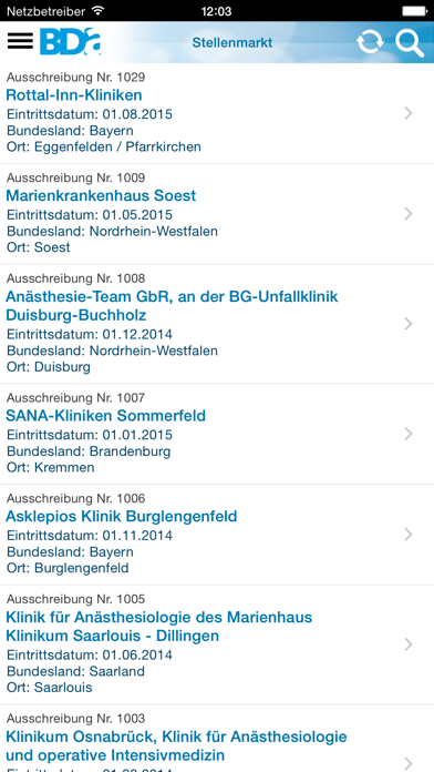 Screenshot #3 pour BDA – die App des Berufsverbandes Deutscher Anästhesisten
