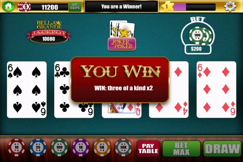 Bella Grande Video Poker Casino - Free Jacks or Better, Deuces Wild and Joker Poker Games screenshot 4