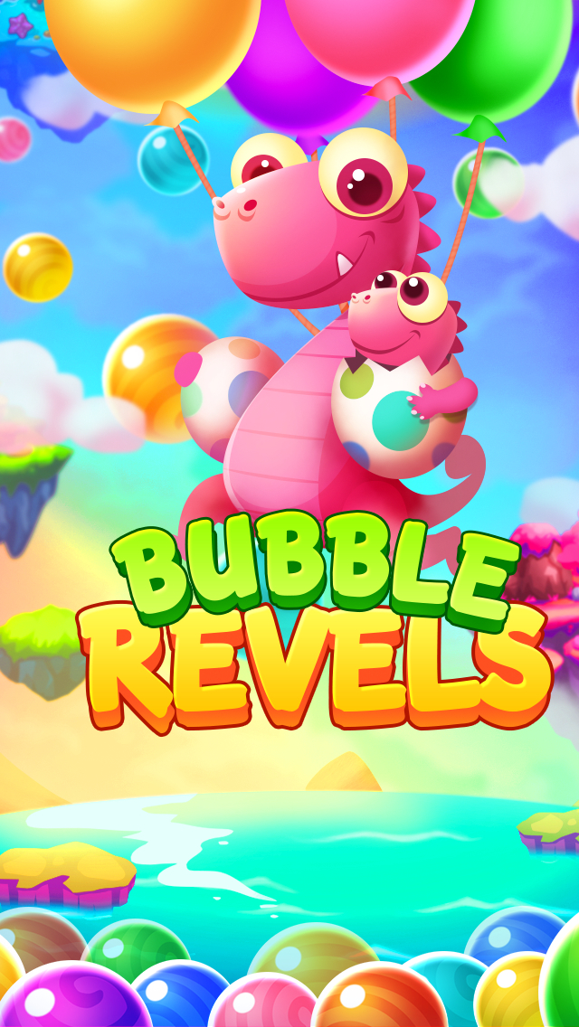 Bubble Revels - dinosaur shooter rescue babies adventure