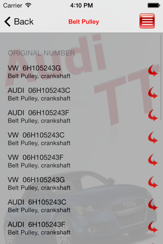 AutoParts  Audi TT screenshot 2