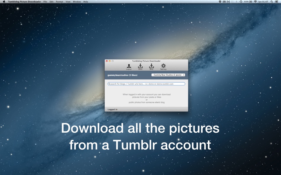 #1. Tumblelog Picture Archiver (macOS) 由: Marco Petrucci