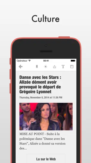 Скриншот Nouvelles Plus на iPhone 2