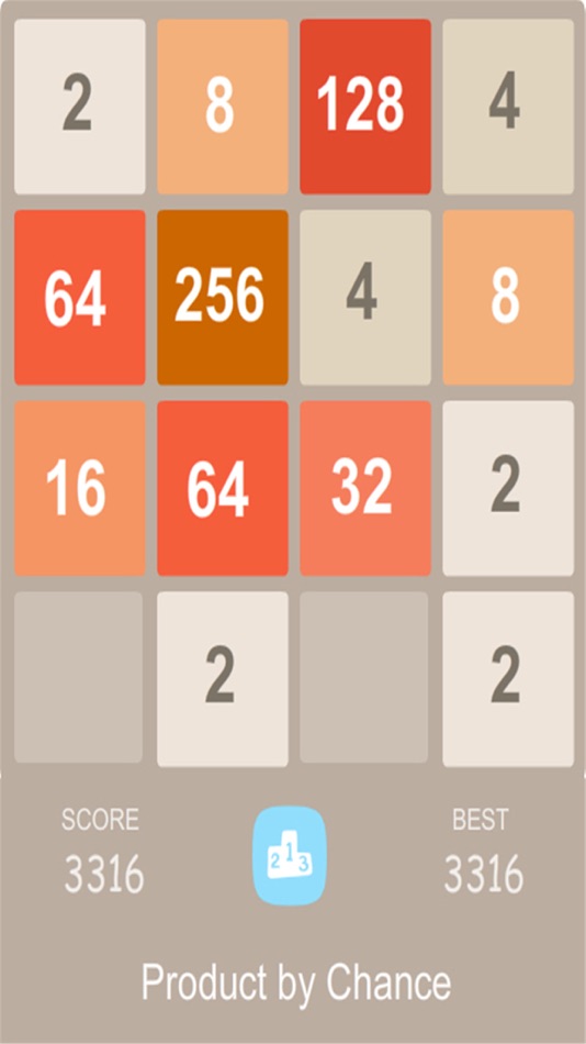 #2. 2048 - never can't stop! (iOS) By: 崇林 莫