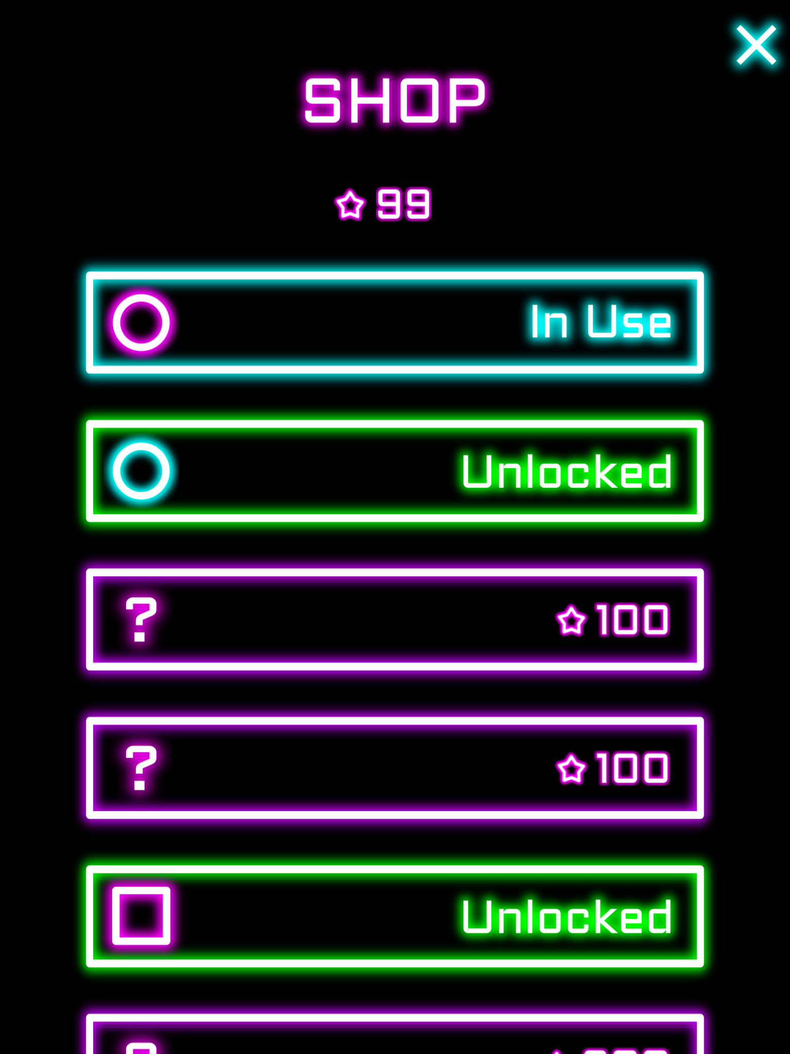 Rock Bounce collect stars and unlock many cool avatars