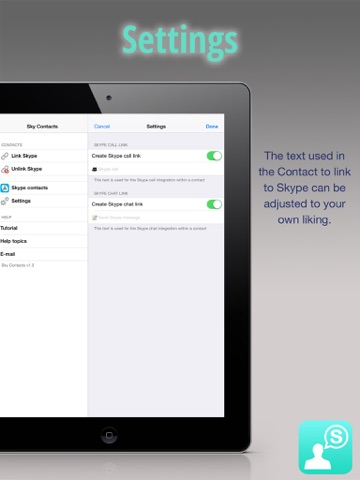 Sky Contacts - Start Skype calls and send Skype messages from your contactsのおすすめ画像5