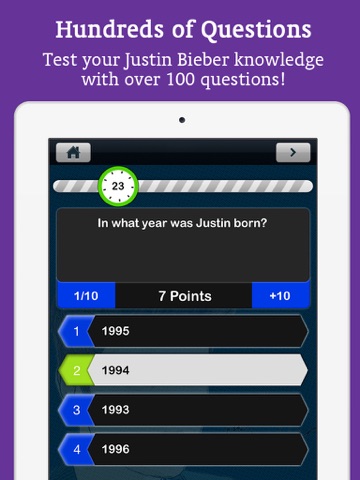 Screenshot #5 pour Quiz 4 Justin Bieber!